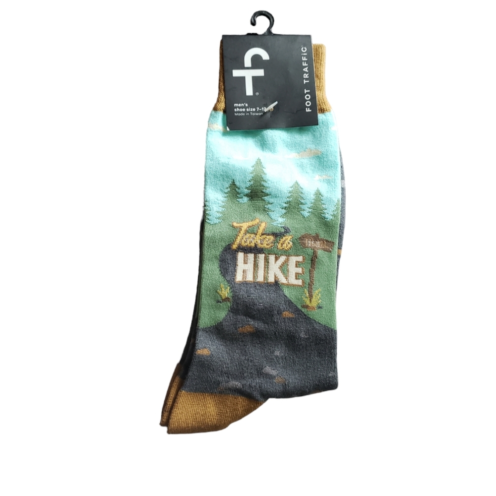 Foot Traffic Take A Hike mens Socks
